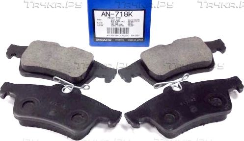 Тормозные колодки Akebono Standard задние для Mazda 3 II (BL) 2008-2014. Артикул AN-718K