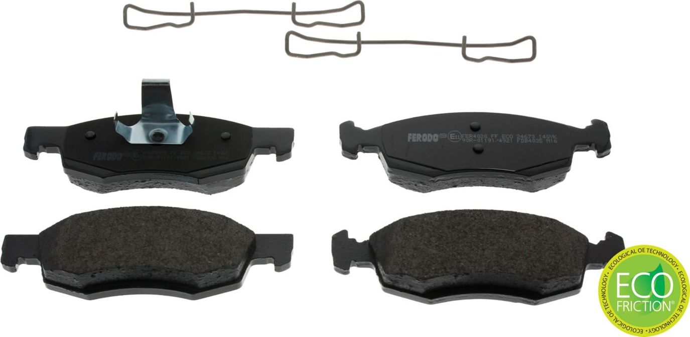 Тормозные колодки Ferodo Premier Eco Friction. Артикул FDB4035