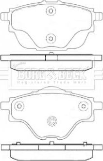 Тормозные колодки Borg & Beck. Артикул BBP2451