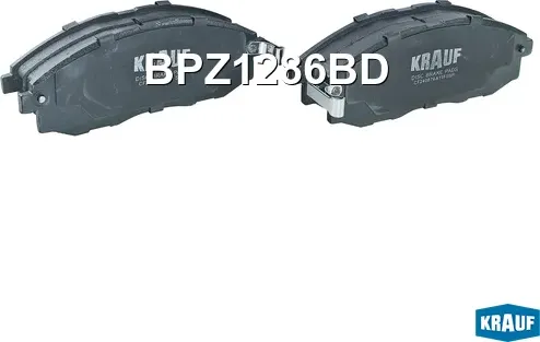Колодки тормозные дисковые (Krauf). Артикул BPZ1286BD