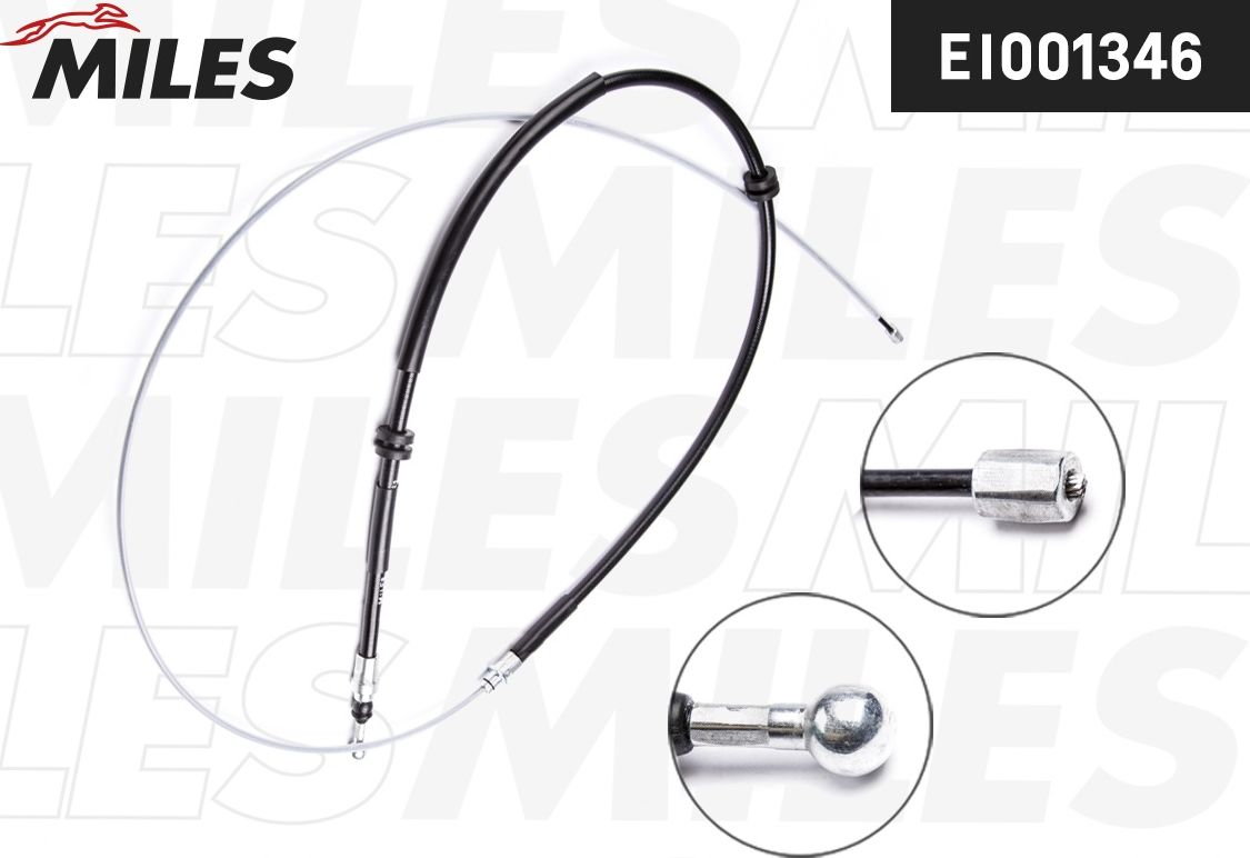 Трос ручника (тросик ручного тормоза) Miles. Артикул EI001346