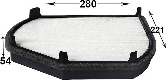 Салонный фильтр JS Asakashi для Chrysler Crossfire 2003-2008. Артикул AC0006