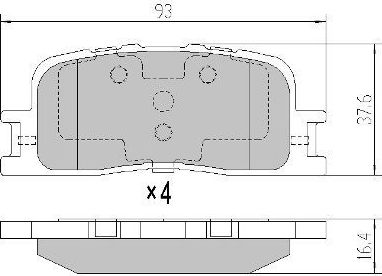 Тормозные колодки Fremax. Артикул FBP-0073
