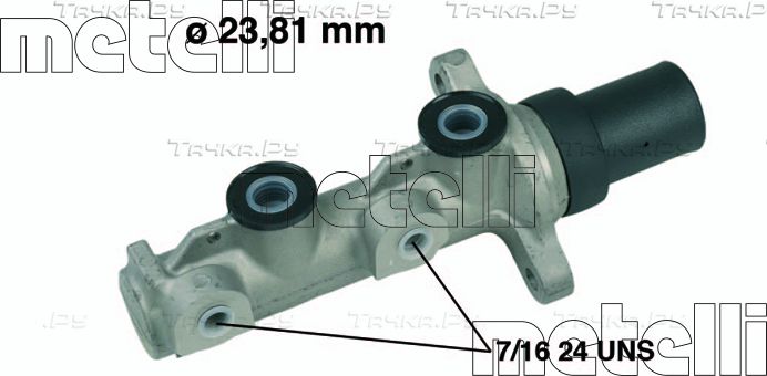 Тормозной цилиндр главный Metelli для Chrysler Voyager III 1995-2001. Артикул 05-0582