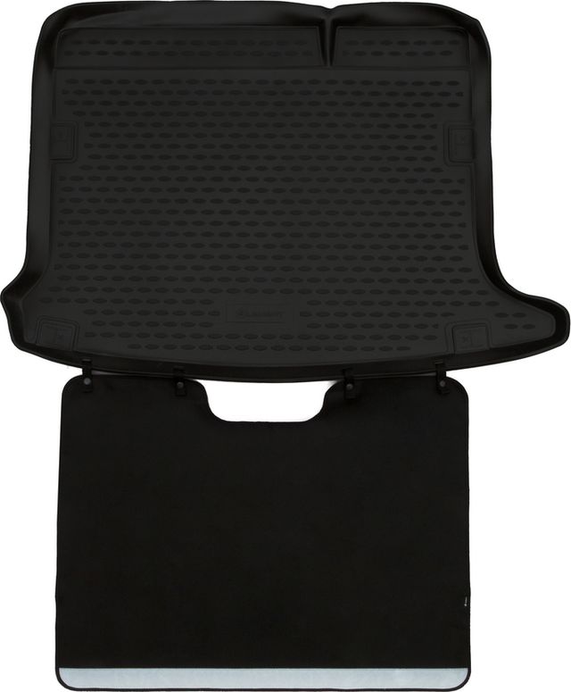 Коврик Element Econom для багажника с функцией защиты бампера Renault Sandero II хэтчбек 2014-2026. Артикул ELEMENT.SET.009