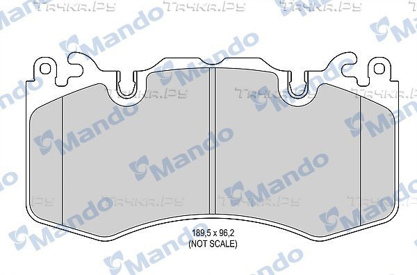 Тормозные колодки Mando. Артикул MBF015606