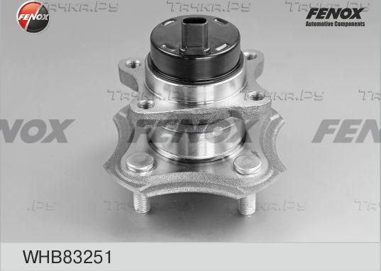 Ступица колеса (в сборе) Fenox задняя для Toyota Vios I 2002-2008. Артикул WHB83251