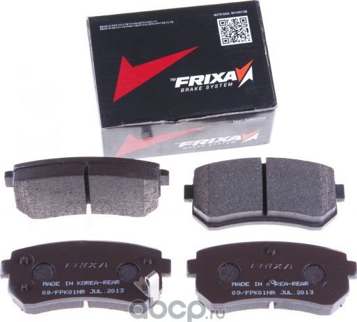 Колодки тормозные HYUNDAI i30 KIA Ceed,Rio (05-) задние (4шт.) FRIXA Frixa. Артикул FPK01NR