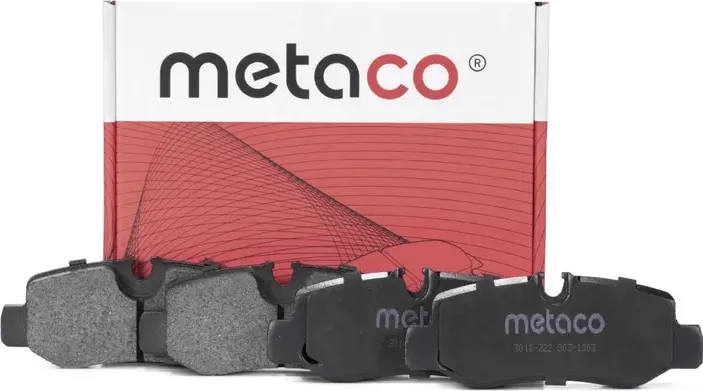 Колодки тормозные задние дисковые к-кт (Metaco). Артикул 3010222