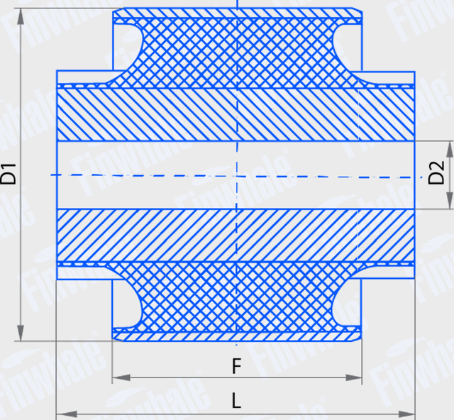 Сайлентблок заднего рычага подвески Finwhale. Артикул SB814