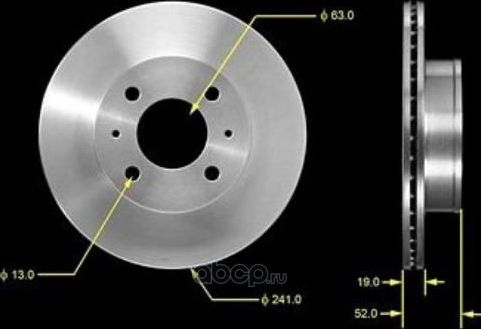 Тормозной диск Hyundai / KIA. Артикул 5171225060