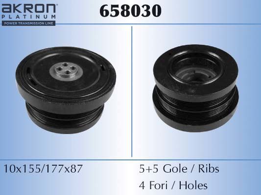 Шкив коленвала Malo для Opel Omega B 2001-2003. Артикул 658030