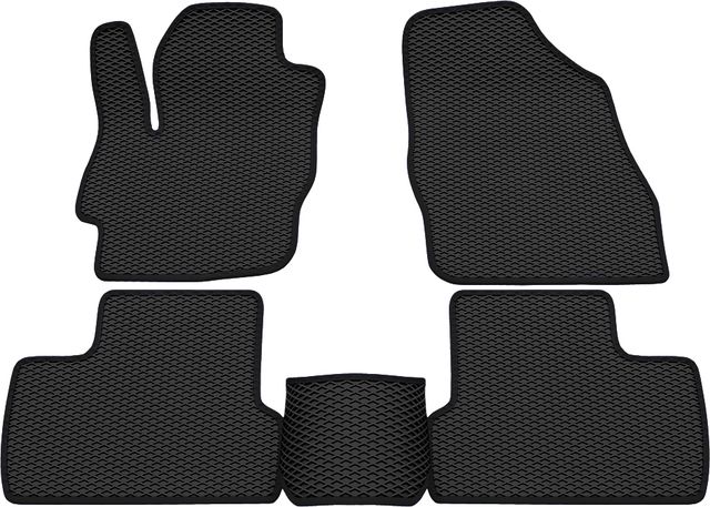 Коврики Rezkon EVA для салона Mazda 3 II 2009-2013 Черный кант. Артикул 9023010101