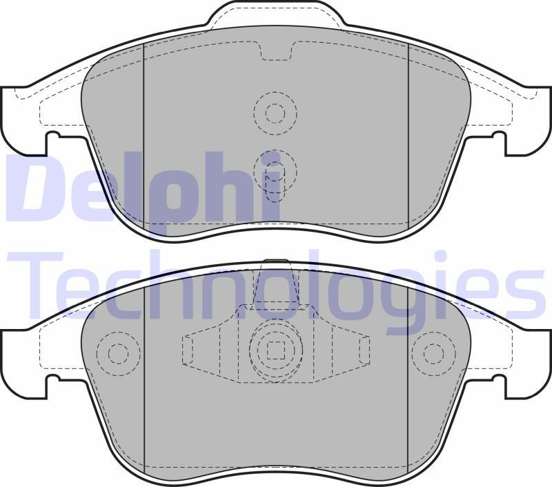 Тормозные колодки Delphi (Low-Metallic). Артикул LP2079