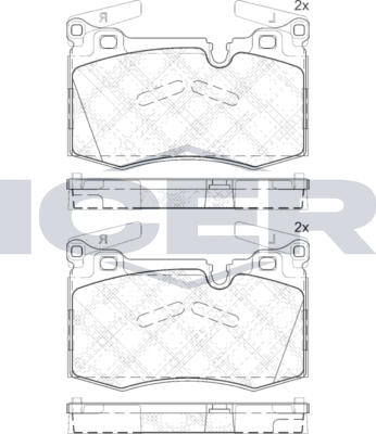 Тормозные колодки Icer для MINI Hatch I ((R50, R53) 2006-2006. Артикул 181979