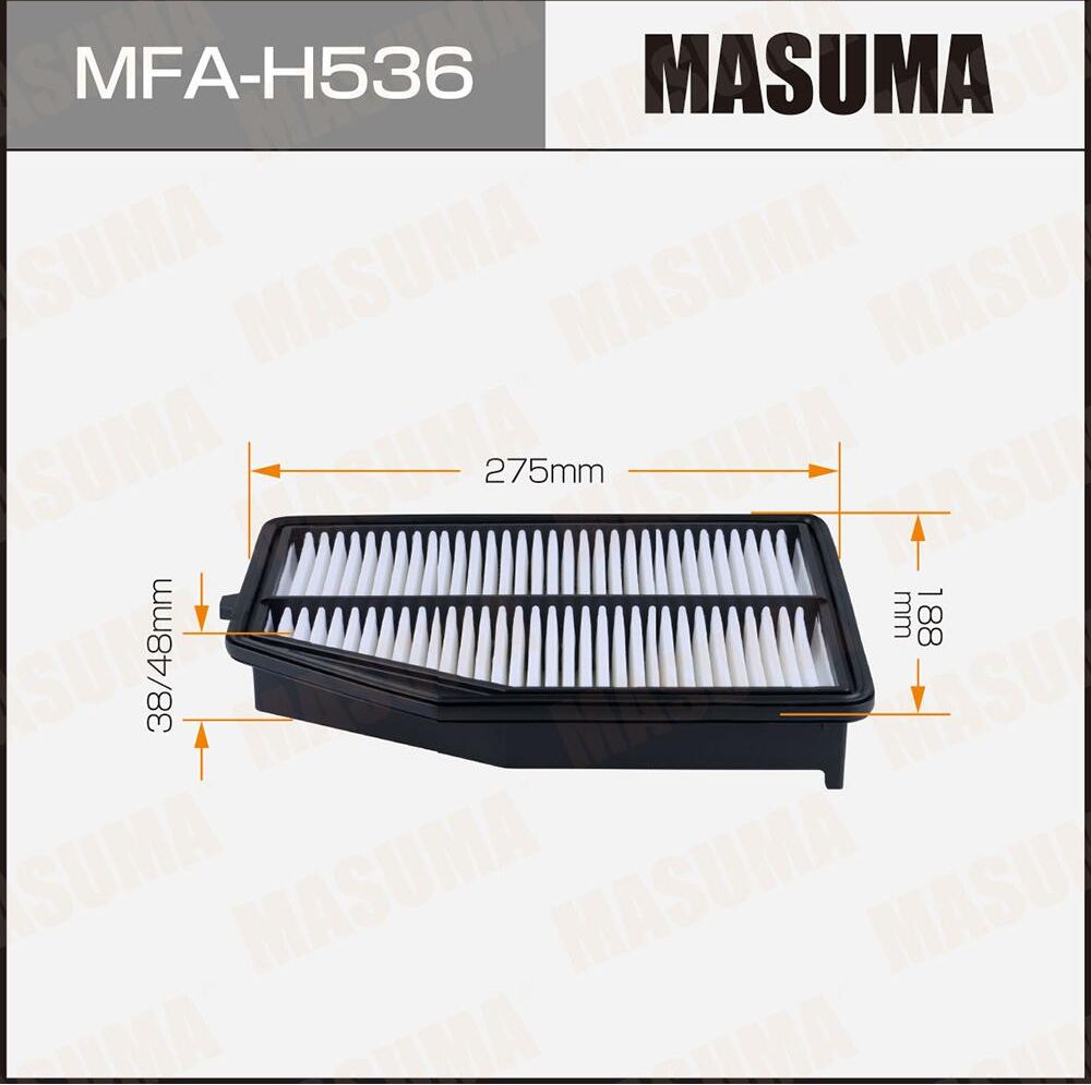 Фильтр воздушный (Masuma). Артикул MFA-H536