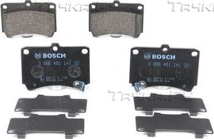 Тормозные колодки Bosch (Low-Metallic) передние для Mazda 323 VI (BJ) 1994-1998. Артикул 0 986 461 141