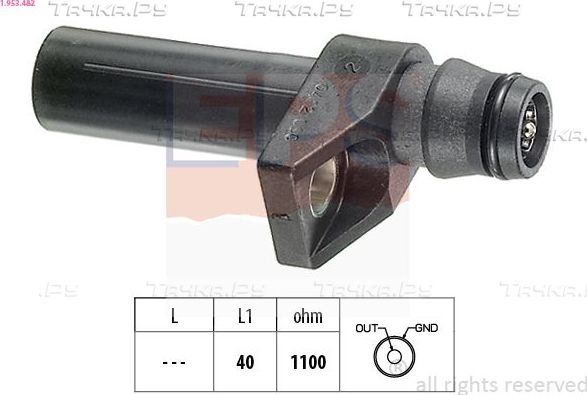 Датчик положения коленвала EPS Made in Italy - OE Equivalent для Daewoo Musso 1999-2002. Артикул 1.953.482