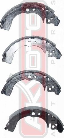 Тормозные колодки Akyoto Packing AKYOTO задние для Daihatsu Charade IV 1993-2001. Артикул AKS-0034
