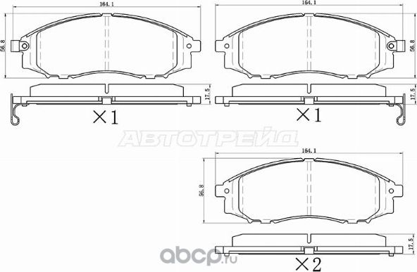 Колодки тормозные перед NISSAN NAVARA IIIII 00-P (SAT). Артикул ST280071