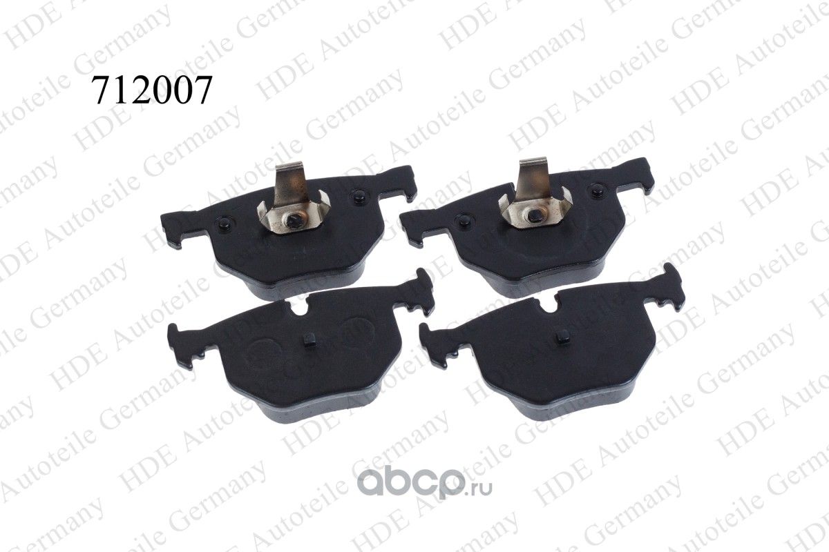 Колодки тормозные задние (HDE). Артикул 712007