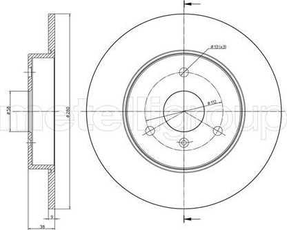 Тормозной диск Trusting. Артикул DF660