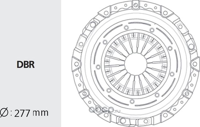 Корзина сцепления (Valeo) Valeo. Артикул TYC21