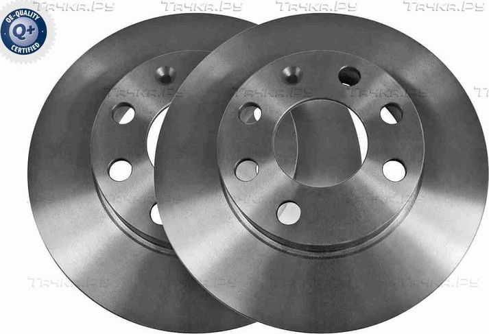 Тормозной диск Vaico Q+, original equipment manufacturer quality передний для Opel Vectra A 1988-1995. Артикул V40-40006