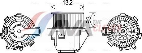 Вентилятор, мотор печки (отопителя) салона AVA. Артикул CN8298