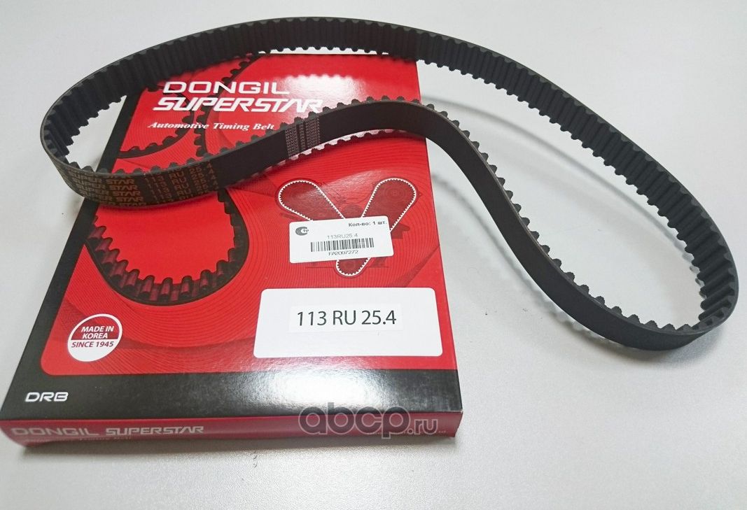 Ремень ГРМ Hyundai CARENS / CERATO 04MY(LD) /  COUPE(RD  XD) / GK / AVANTE XD /  H-1 / STAREX / GALL (Dongil) Dongil. Артикул 113ru25.4