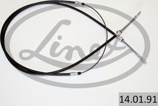Трос ручника (тросик ручного тормоза) Linex. Артикул 14.01.91