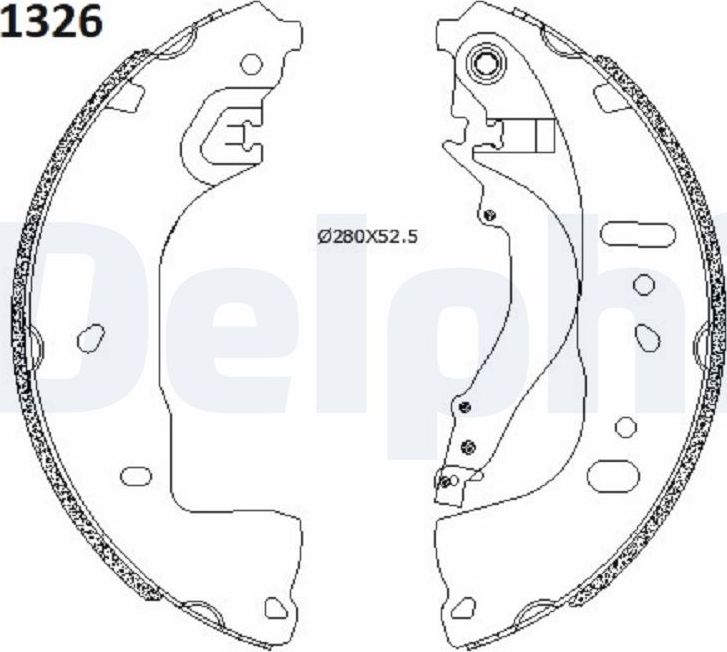 Тормозные колодки Delphi. Артикул LS2197