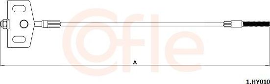 Трос ручника (тросик ручного тормоза) Cofle для Hyundai Tucson III 2015-2026. Артикул 92.1.HY010