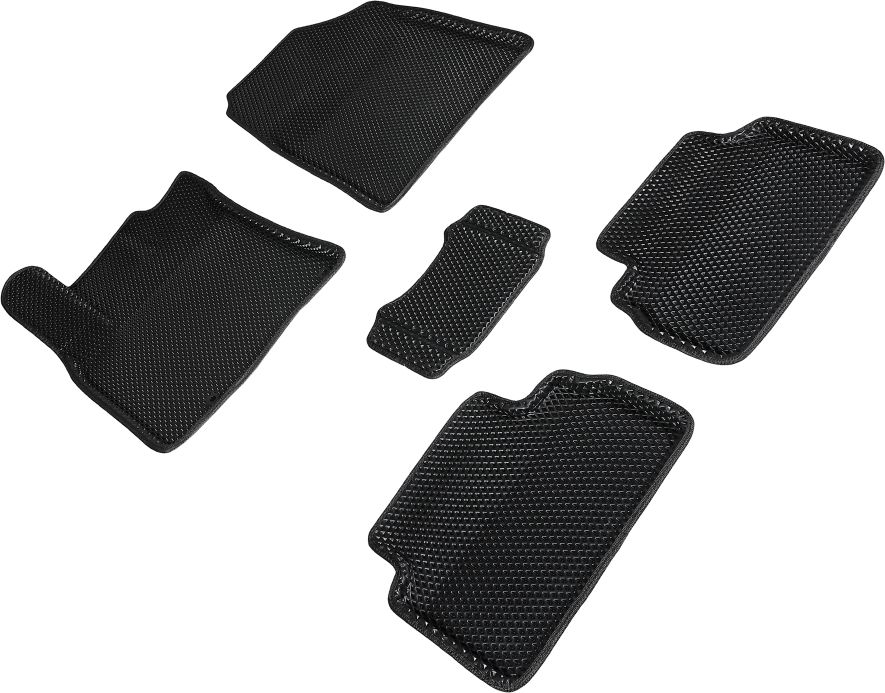 Коврики Seintex 3D EVA Ромб для салона Kia Ceed III 2018-2026 ЧЕРНЫЕ. Артикул 95390