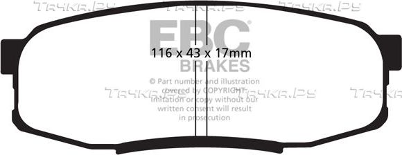 Тормозные колодки EBC Brakes. Артикул DP61816