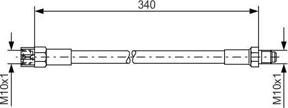 Тормозной шланг Bosch. Артикул 1 987 476 129