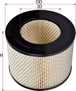 Воздушный фильтр Sakura для Toyota Century I (G40) 1982-1996. Артикул A-1159