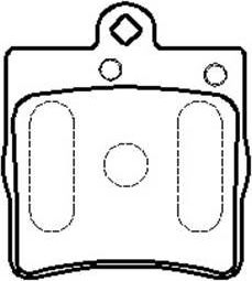 Тормозные колодки HSB. Артикул HP9578