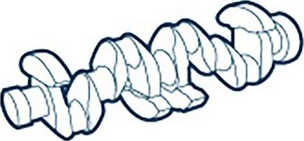 Коленвал OE Germany. Артикул 01 0300 457002