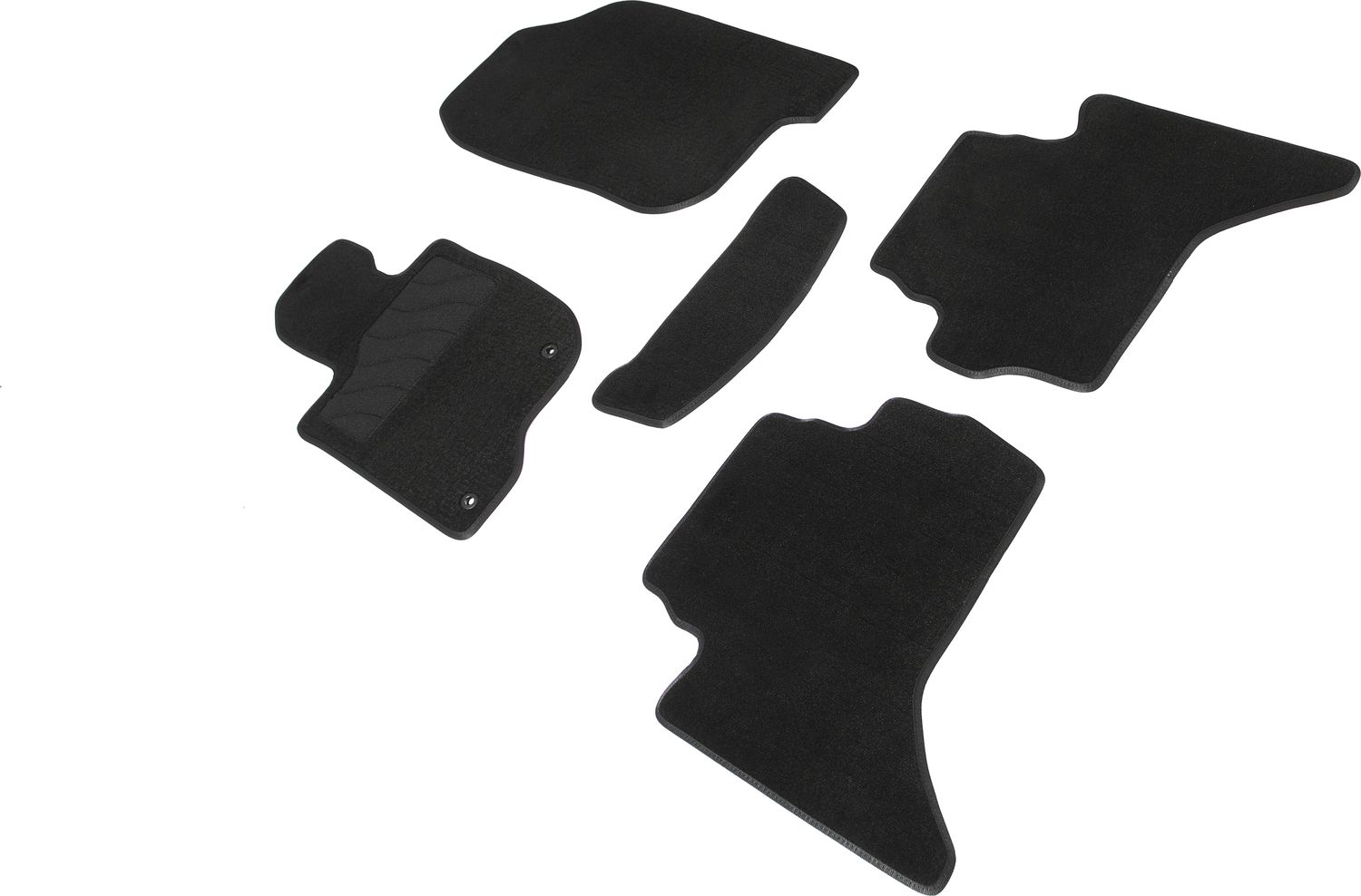 Коврики текстильные Seintex на нескользящей основе для салона Mitsubishi L200 IV 2006-2015. Артикул 89231