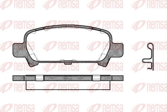 Тормозные колодки Remsa. Артикул 0729.02