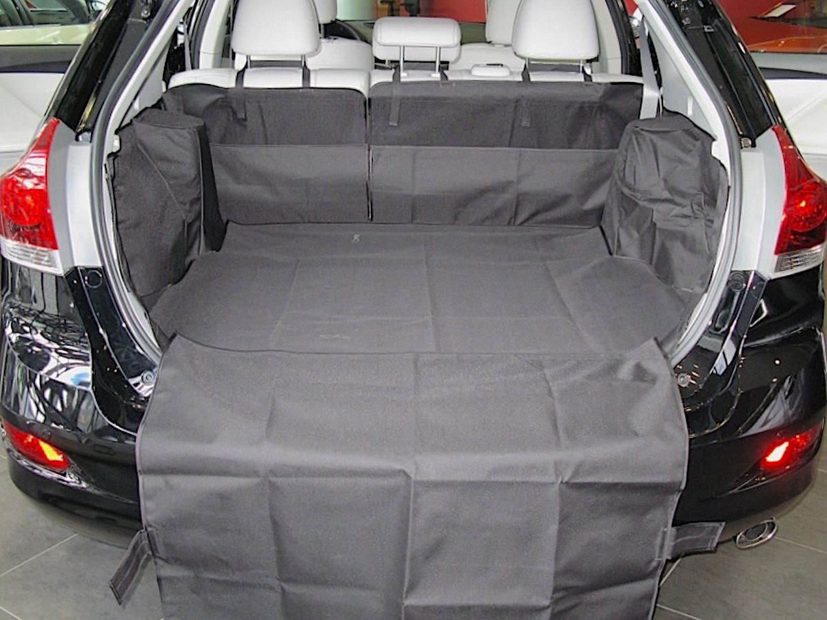Защитный чехол AUTOSMSTUDIO "Maxi" в багажник автомобиля для Toyota Venza I 2012-2016, серый. Артикул TP-Venza-MAXI-GR