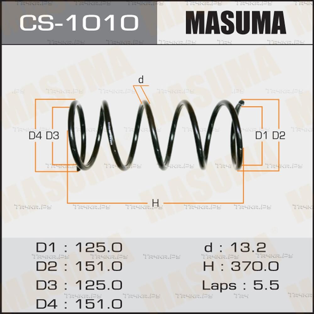 Пружина подвески Masuma. Артикул CS-1010