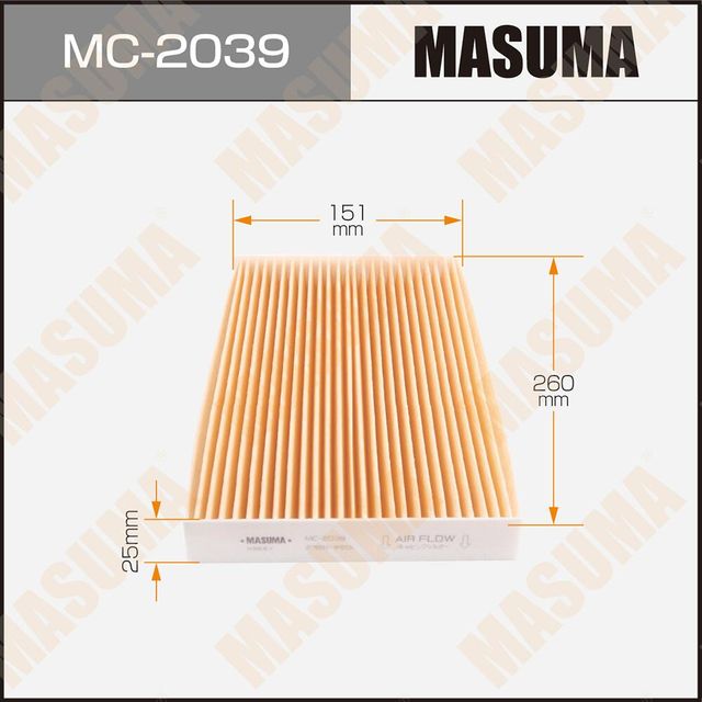 Салонный фильтр Masuma. Артикул MC-2039