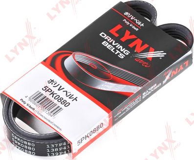 Приводной ремень поликлиновой LYNXauto для Subaru WRX I 2014-2026. Артикул 5PK0880