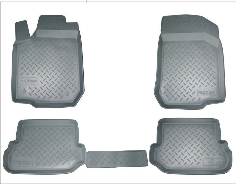 Коврики Норпласт для салона Volvo S40 II 2007-2012. СЕРЫЕ. Артикул NPL-Po-96-41Grey