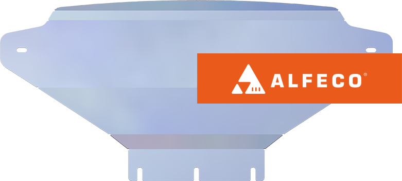 Защита алюминиевая Alfeco для радиатора Kia Mohave (HM2) (в т.ч. пр-ва Кореи) 2019-2026. Артикул ALF.11.51al