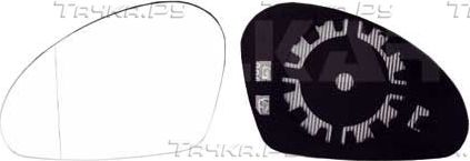 Зеркальное стекло бокового зеркала Alkar левое для SEAT Ibiza III 2002-2009. Артикул 6423802