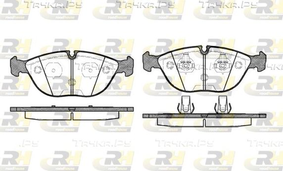 Тормозные колодки RoadHouse передние для Audi A4 I (B5) 2000-2001. Артикул 2597.00