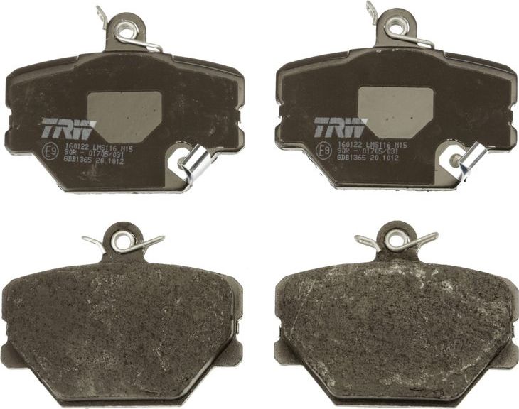 Тормозные колодки TRW COTEC. Артикул GDB1365